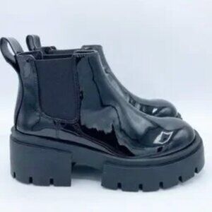 H&M Patent Leather Chelsea Boots